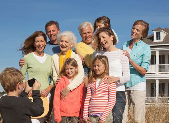 Large Family taking a picture